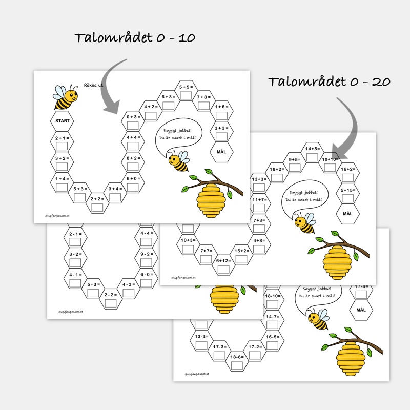 Räkna med bin – Addition och subtraktion - Bild 4