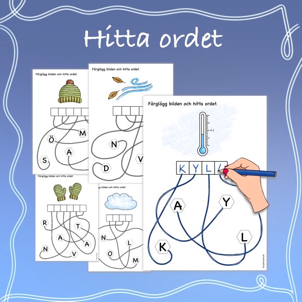 Hitta ordet – Vinterväder