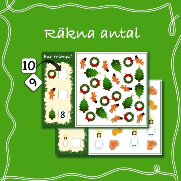 Räkna antal – Jul & Lucia