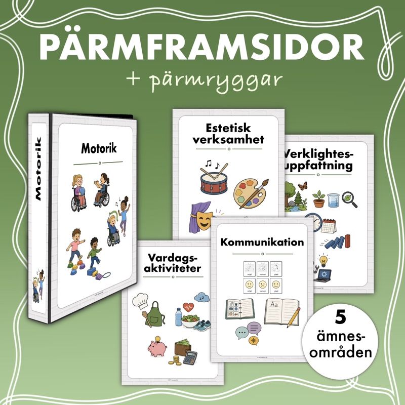 Pärmframsidor – 5 ämnesområden - Bild 2