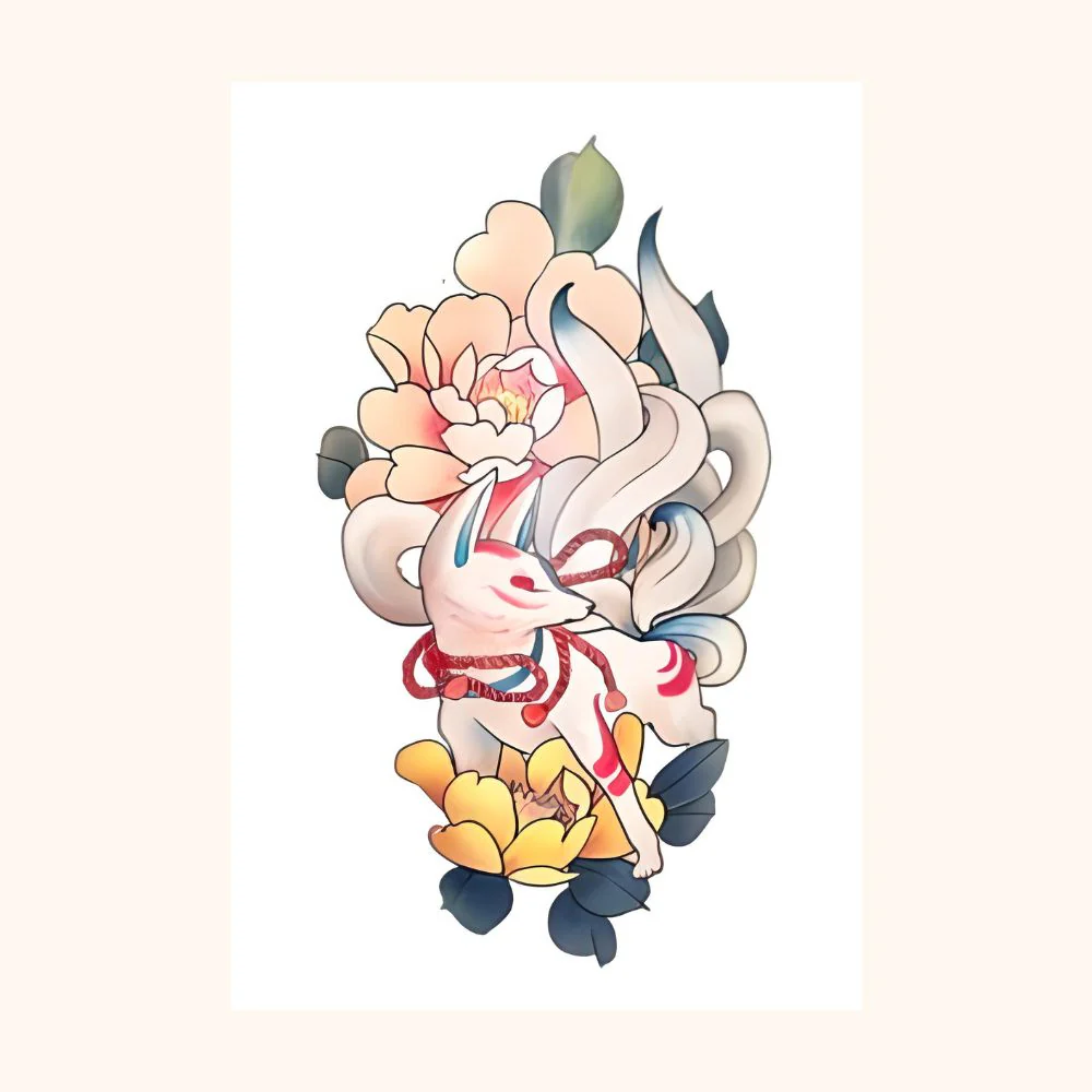 Kitsune-tatuering