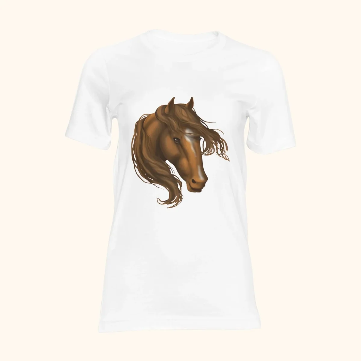 T-shirt med hästmotiv i tecknad stil - Bild 2