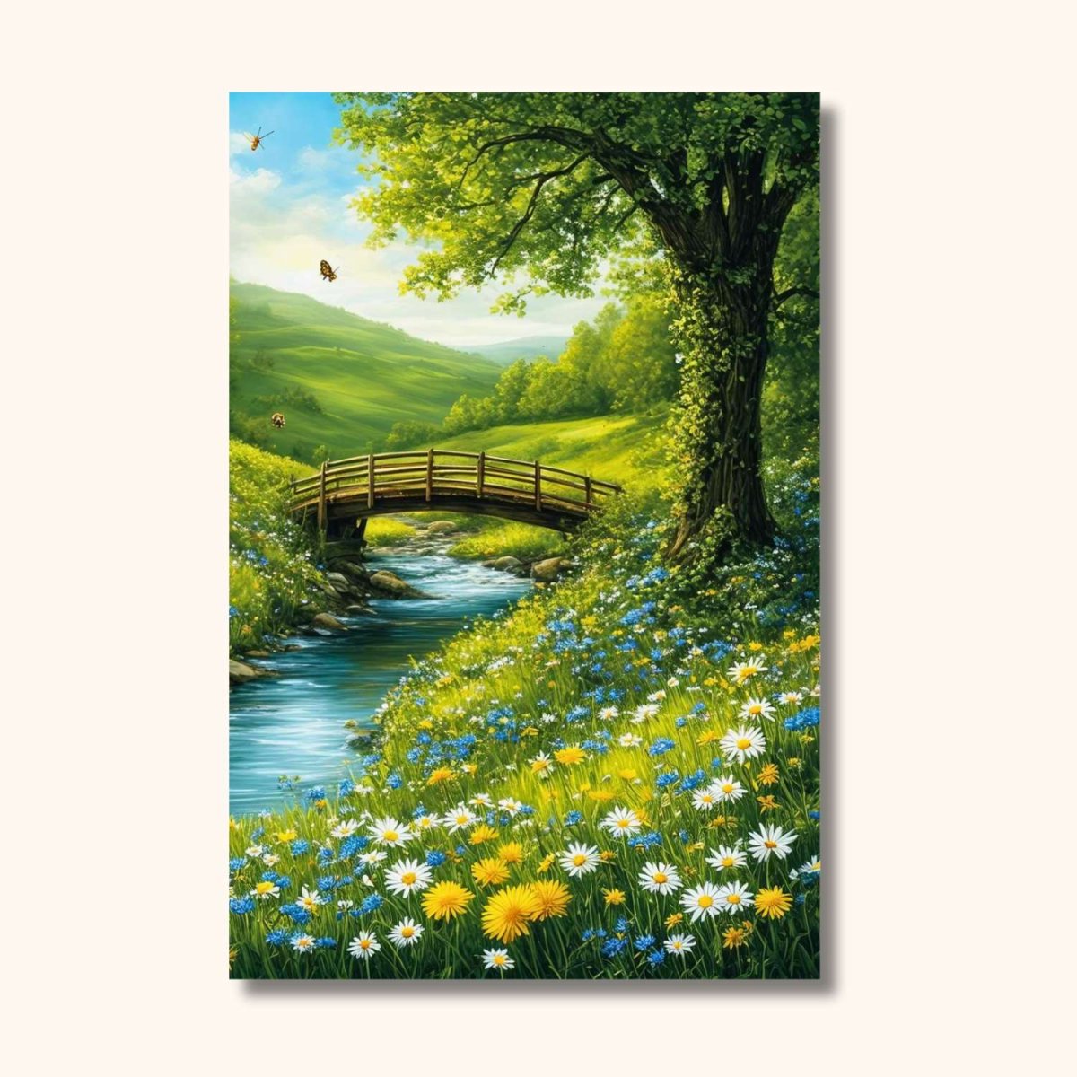Tavla med naturlandskap och gudomlig flora - Bild 2