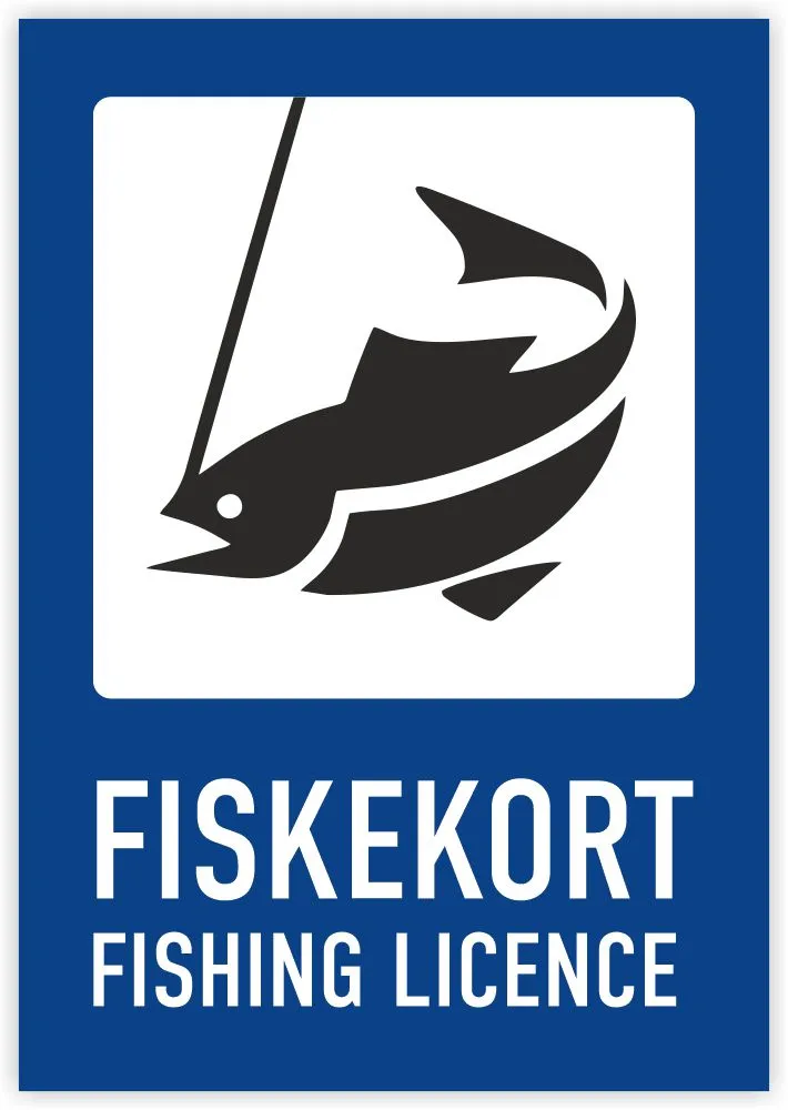 Skylt | FISKEKORT | FISHING LICENCE