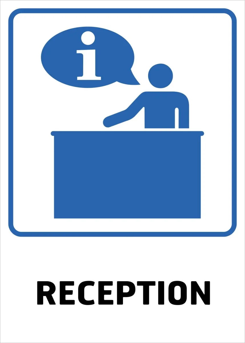 Skylt | RECEPTION | Standard
